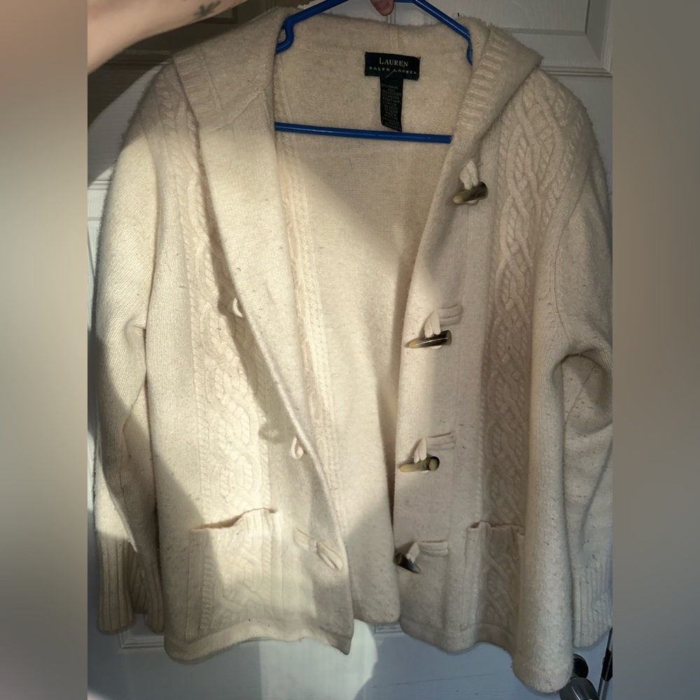 Lauren Ralph Lauren wool cashmere angora toggle coat “medium”